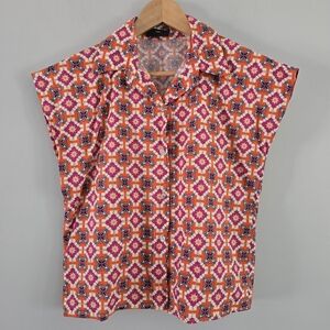 UFFIZI 529 Fun Colors Geometric Print Button-down Shirt
